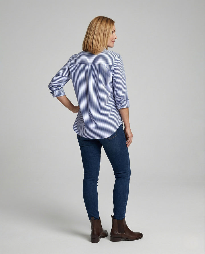 Damer Blus Oversize randig-Eva Jonsson