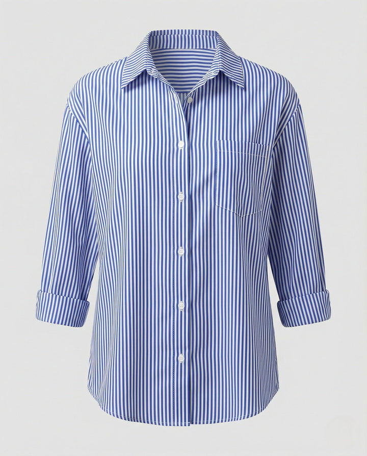 Damer Blus Oversize randig-Eva Jonsson