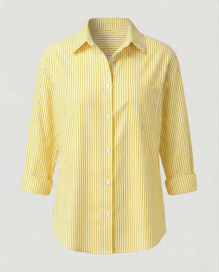 Damer Blus Oversize randig-Eva Jonsson