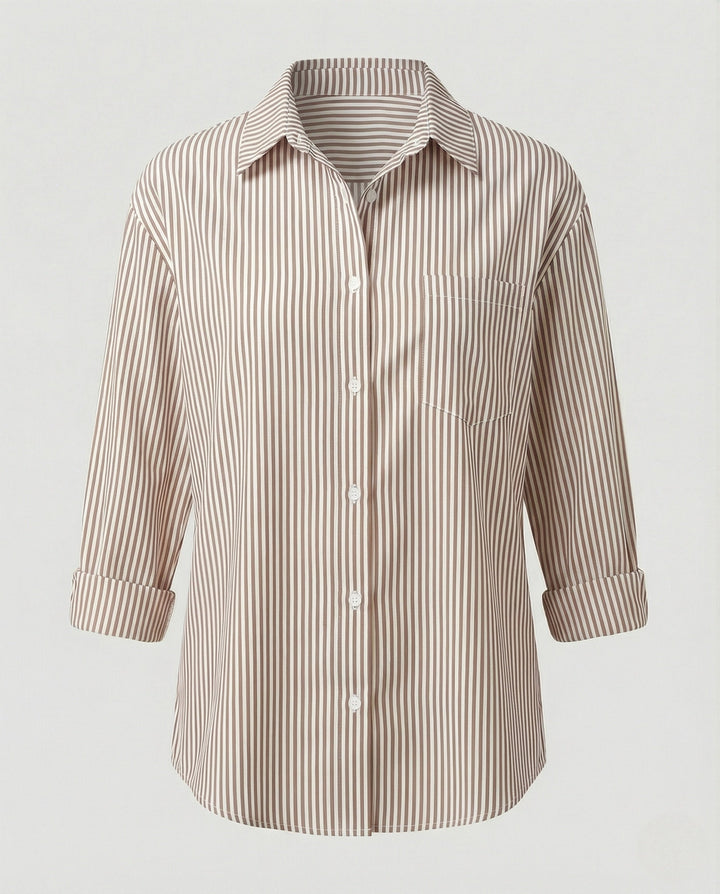 Damer Blus Oversize randig-Eva Jonsson