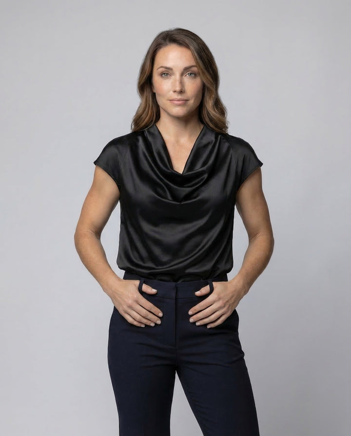 Damer Blus-Top Vattendroppsnack-Eva Jonsson