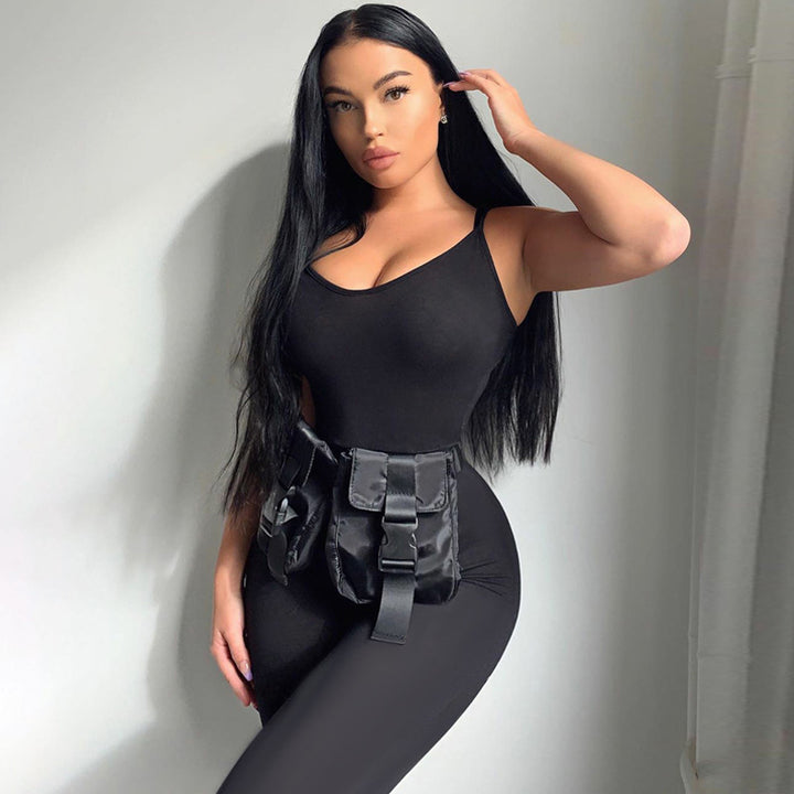 Damer Bodycon Jumpsuit med spagettiband och figurnära skärning Mirla-Eva Jonsson