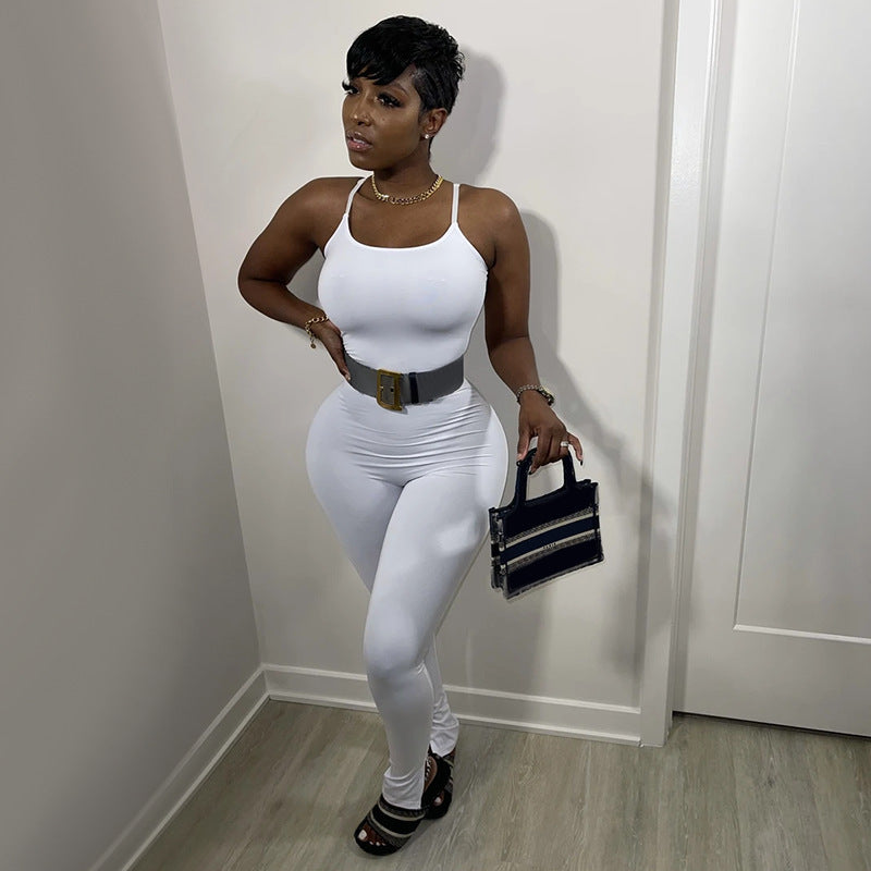Damer Bodycon Jumpsuit med spagettiband och figurnära skärning Mirla-Eva Jonsson