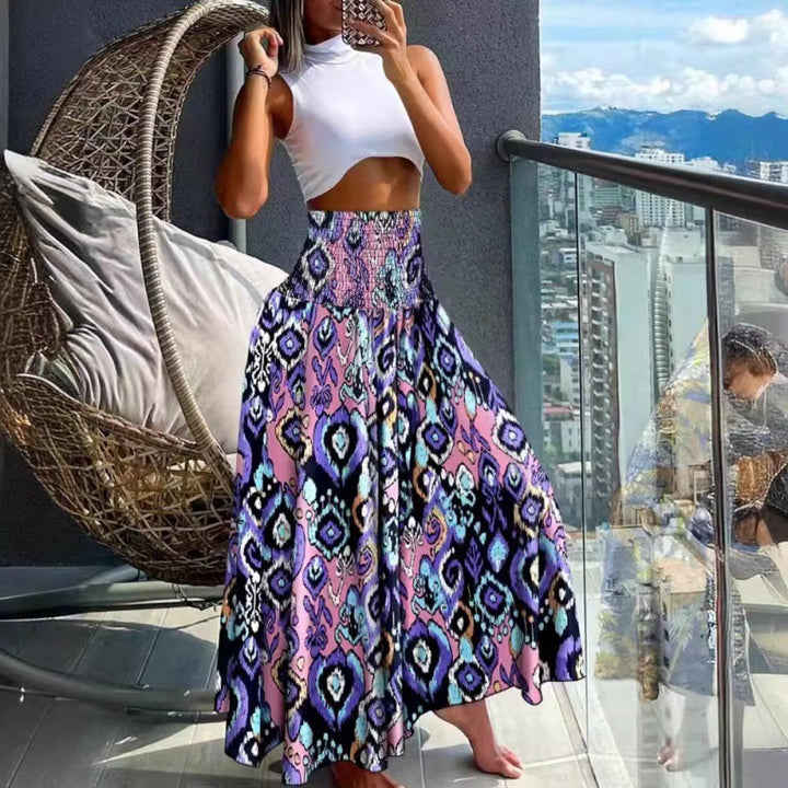 Damer Bohemian Tryck Maxi Kjol Eva Jonsson-Eva Jonsson
