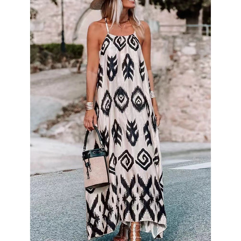 Damer Bohemian Tryck Maxi Klänning Eva Jonsson-Eva Jonsson