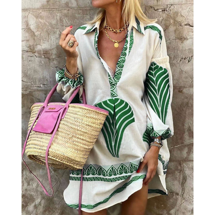 Damer Boho-Chic Broderad Midi-Klänning Eva Jonsson-Eva Jonsson