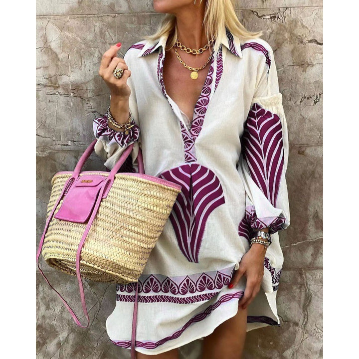 Damer Boho-Chic Broderad Midi-Klänning Eva Jonsson-Eva Jonsson