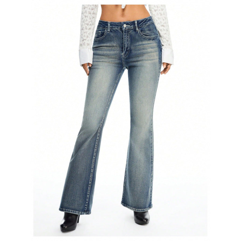 Damer Bootcut Jeansen med dekorerade fickor Mirla-Eva Jonsson