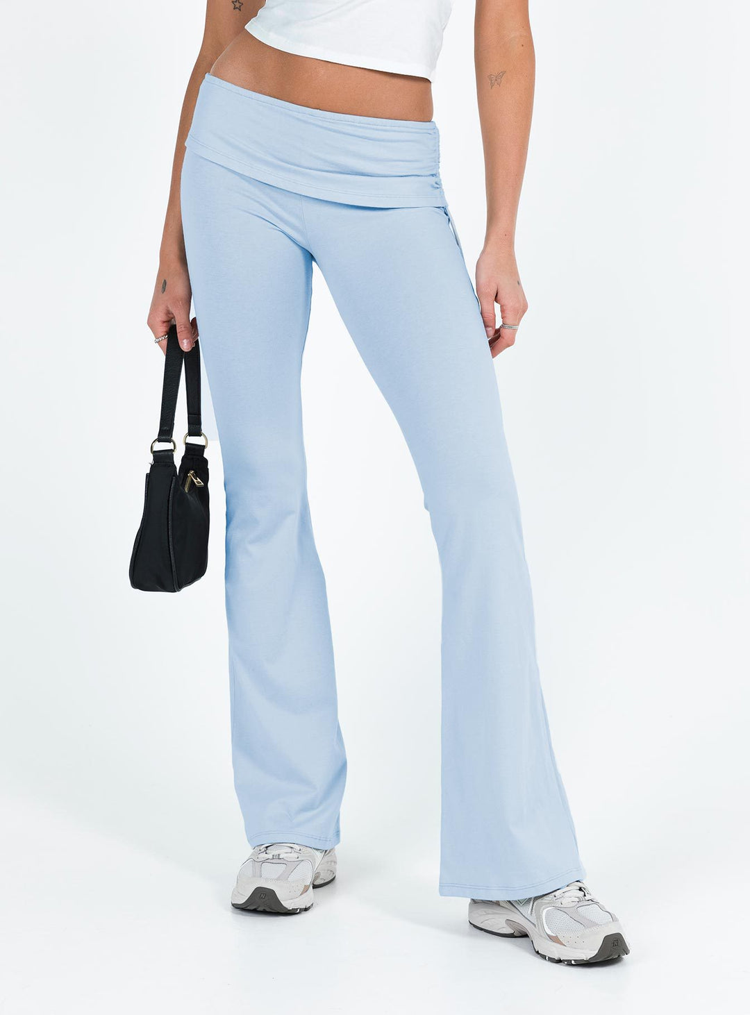 Damer Bootcut-leggings med hög midja och elastisk midja Mirla-Eva Jonsson