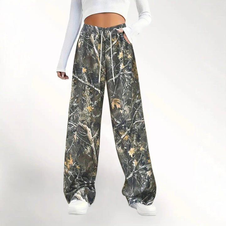Damer Bred Camouflage-byxa Mirla-Eva Jonsson