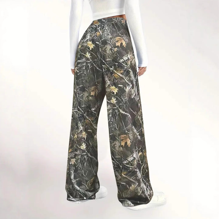 Damer Bred Camouflage-byxa Mirla-Eva Jonsson