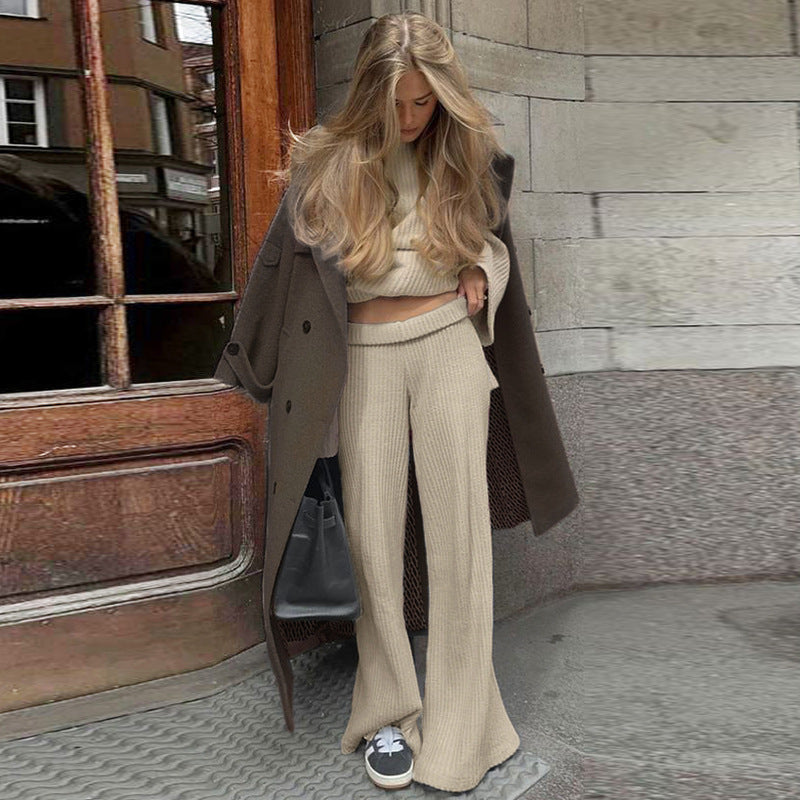 Damer Bred Ribbad Look Flared Byxor Mirla-Eva Jonsson