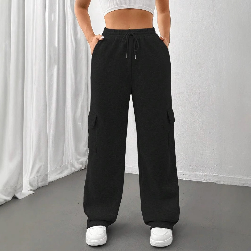 Damer Cargo-Joggingbyxor med elastisk midja och praktiska sidofickor Eva Jonsson-Eva Jonsson