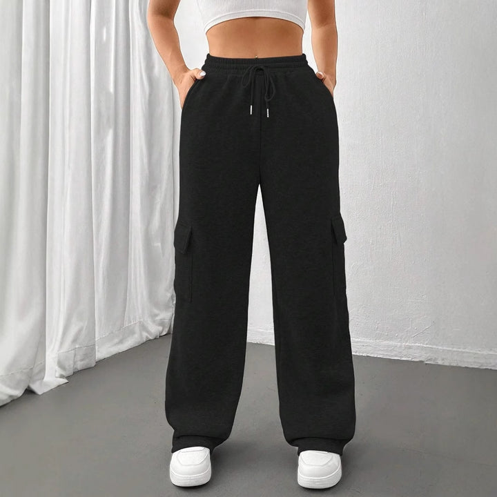 Damer Cargo-Joggingbyxor med elastisk midja och praktiska sidofickor Eva Jonsson-Eva Jonsson
