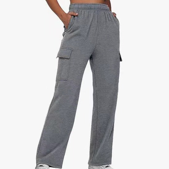 Damer Cargo-Joggingbyxor med elastisk midja och praktiska sidofickor Mirla-Eva Jonsson