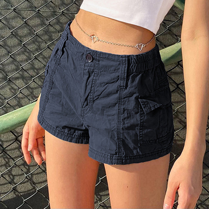 Damer Cargo-shorts med elastisk midja och praktiska sidofickor Mirla-Eva Jonsson