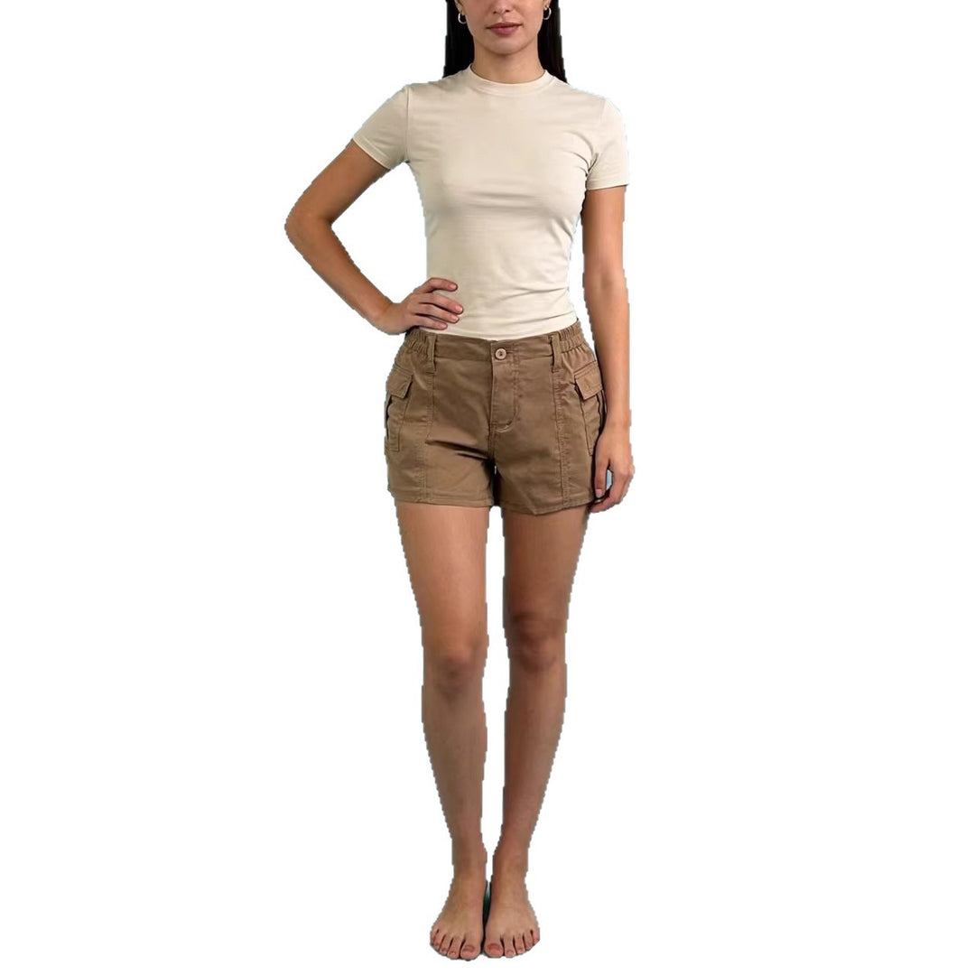 Damer Cargo-shorts med funktionella sidofickor och elastisk midja Mirla-Eva Jonsson