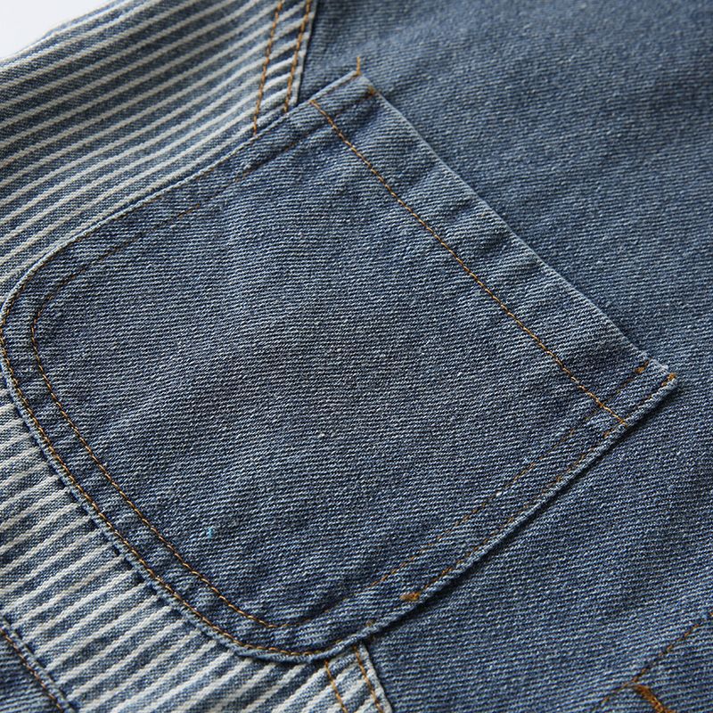 Damer Casual Denimjacka med Texturerad Krage Mirla-Eva Jonsson