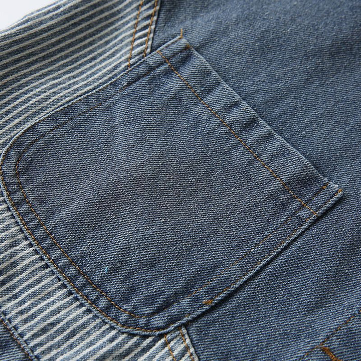 Damer Casual Denimjacka med Texturerad Krage Mirla-Eva Jonsson