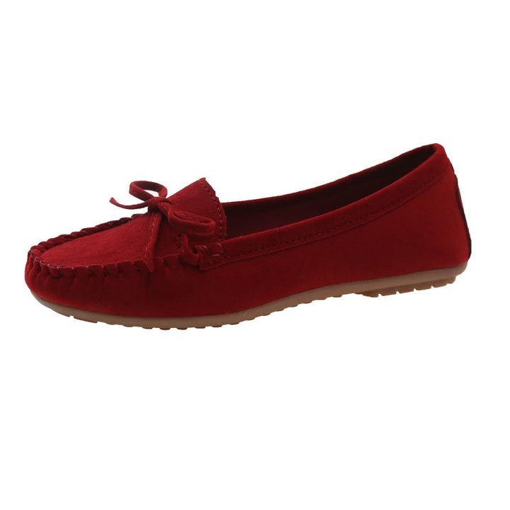 Damer Casual Mocka Mokassin Ballerinas med Dekorativ Slips Mirla-Eva Jonsson