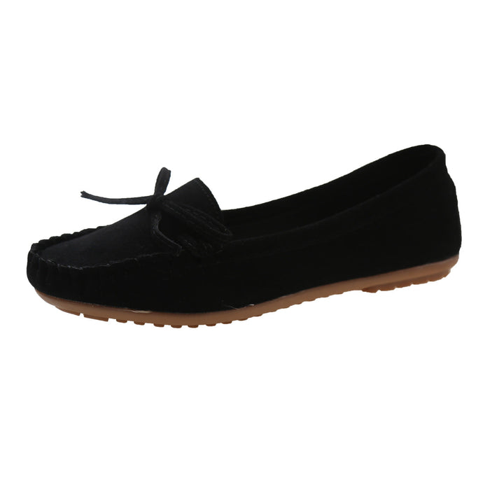Damer Casual Mocka Mokassin Ballerinas med Dekorativ Slips Mirla-Eva Jonsson