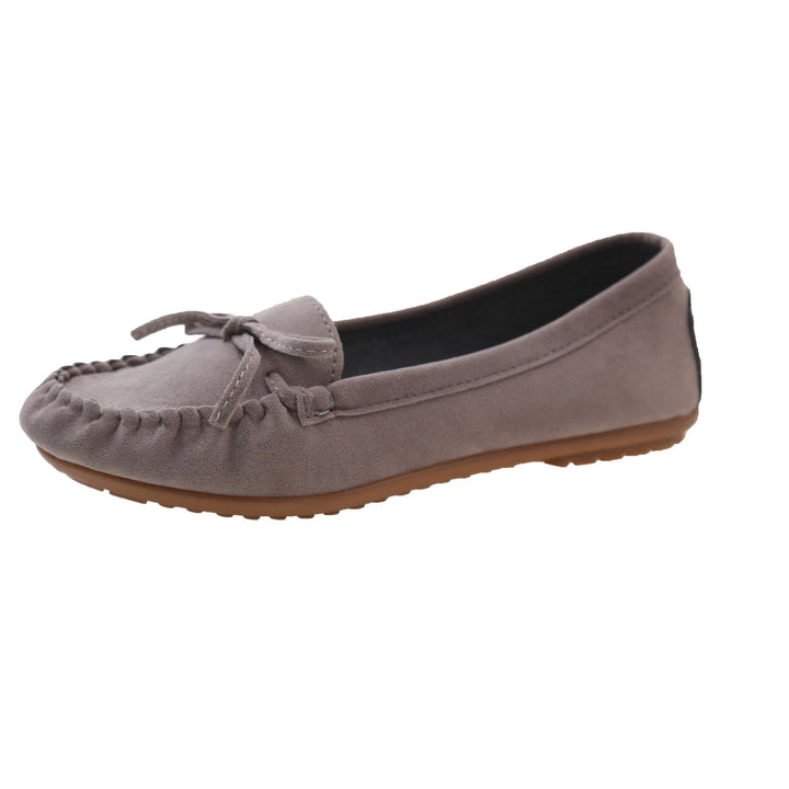 Damer Casual Mocka Mokassin Ballerinas med Dekorativ Slips Mirla-Eva Jonsson