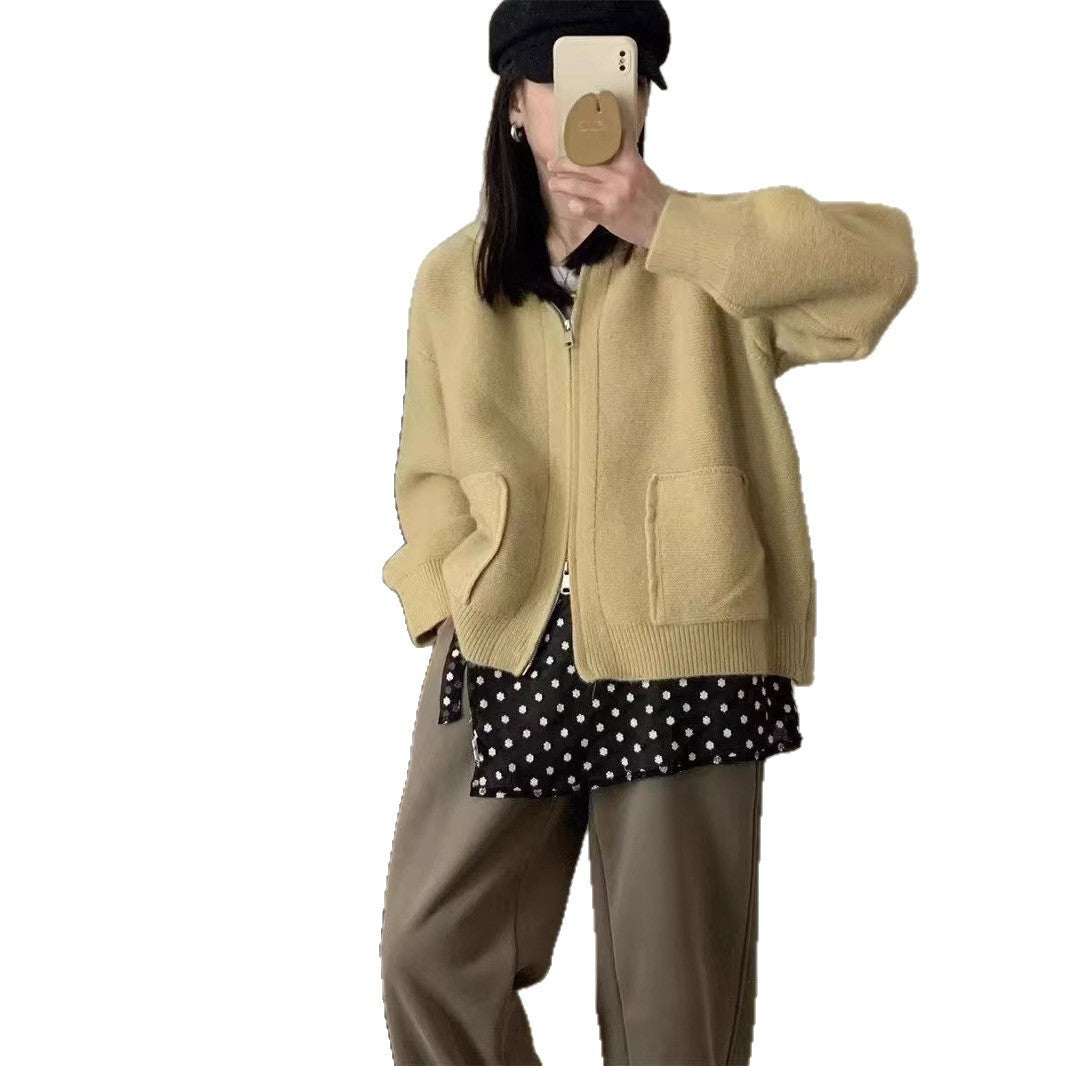 Damer Casual Oversized Cardigan med Huva och Fickor Mirla-Eva Jonsson