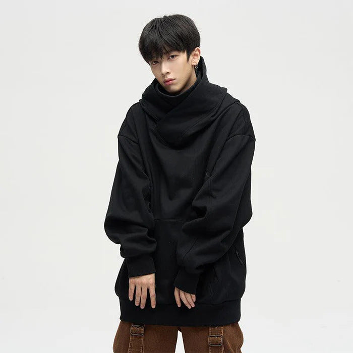 Damer Casual Oversized Hoodie med hög krage Eva Jonsson-Eva Jonsson