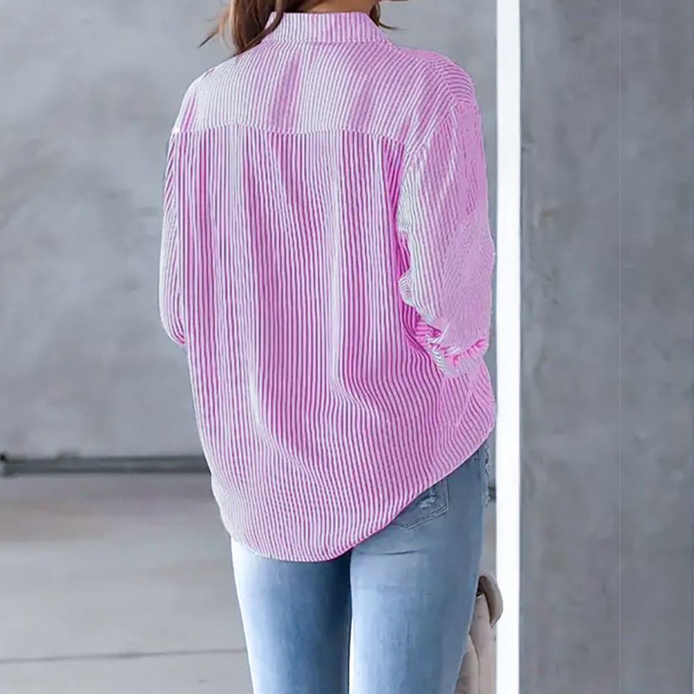 Damer Casual Randig Blus Topp Mirla-Eva Jonsson