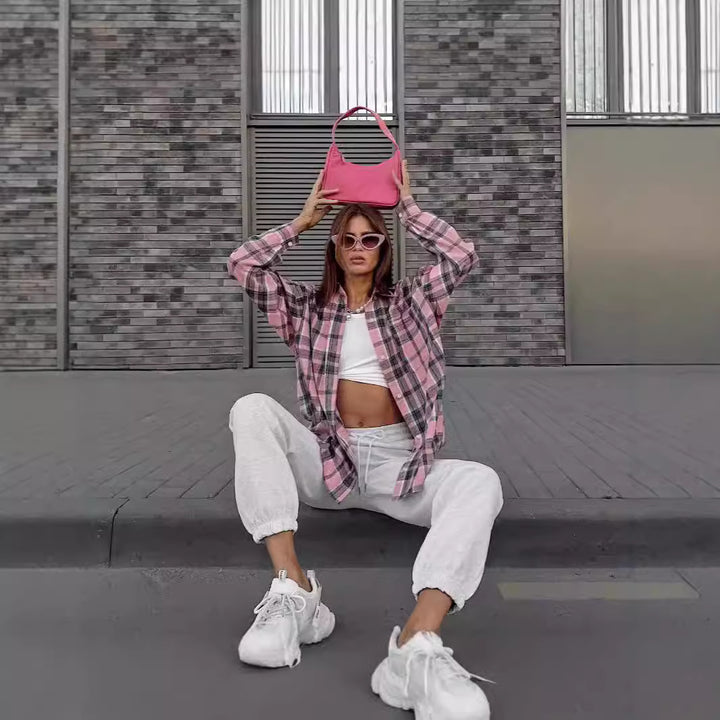 Damer Casual Rutigt Skjortblus Mirla-Eva Jonsson