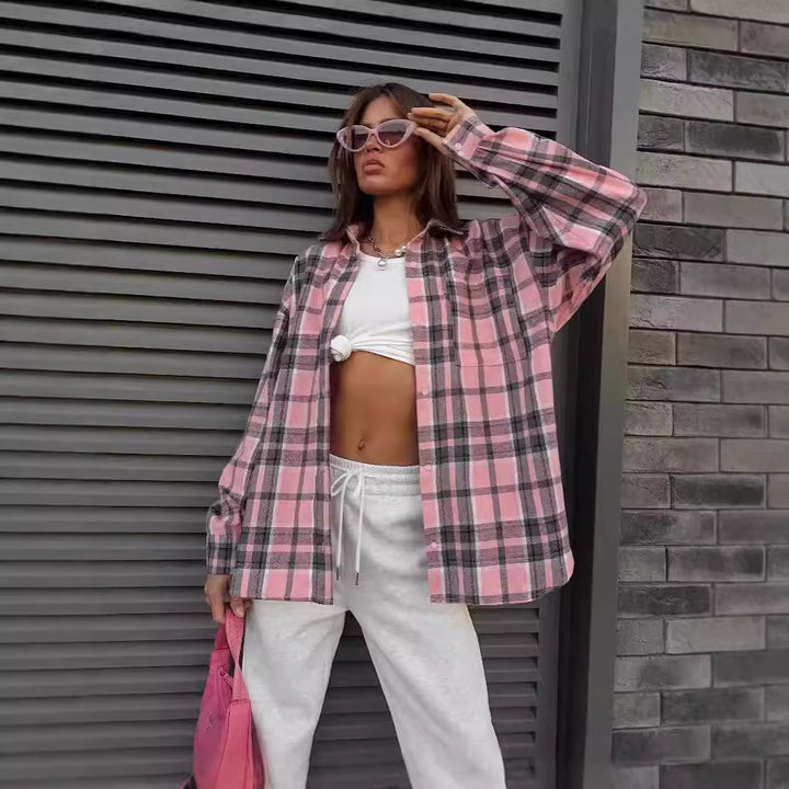 Damer Casual Rutigt Skjortblus Mirla-Eva Jonsson