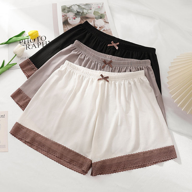 Damer Casual Shorts med dekorativt spetsband Mirla-Eva Jonsson