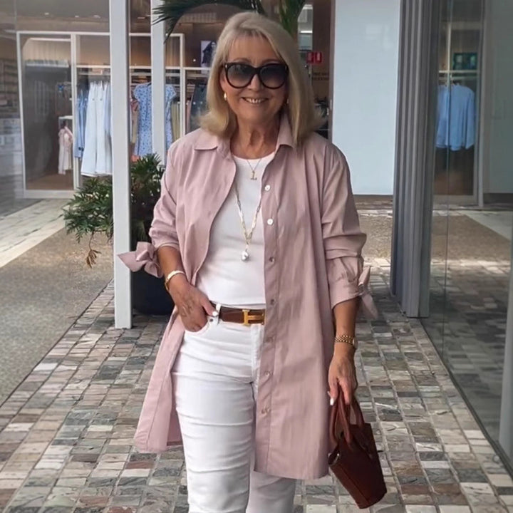 Damer Casual Skjortjacka i modern passform Mirla-Eva Jonsson