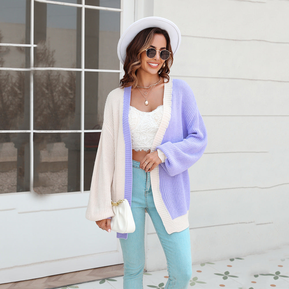 Damer Casual Stickad Cardigan med Vida Ärmar Mirla-Eva Jonsson