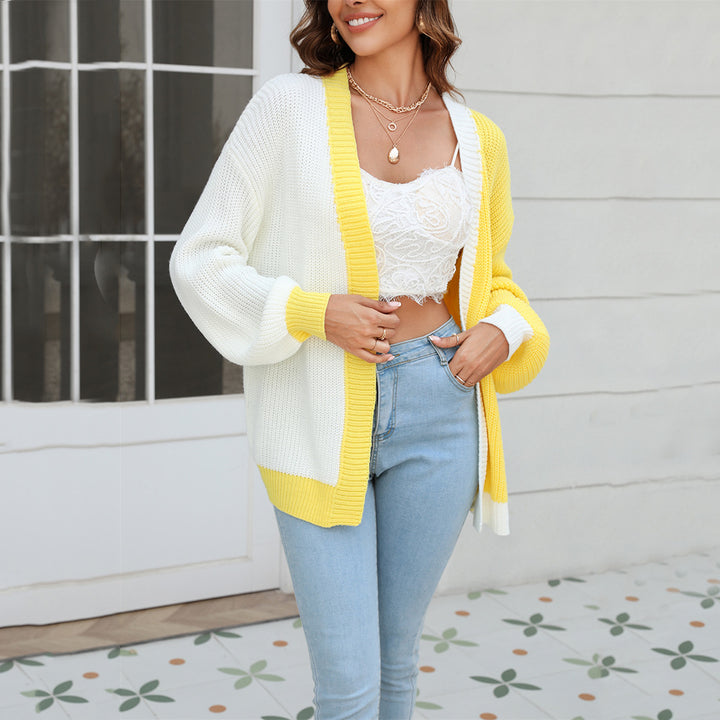 Damer Casual Stickad Cardigan med Vida Ärmar Mirla-Eva Jonsson