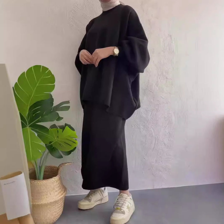 Damer Casual Sweatset med lös passform och bekväma fickor Eva Jonsson-Eva Jonsson