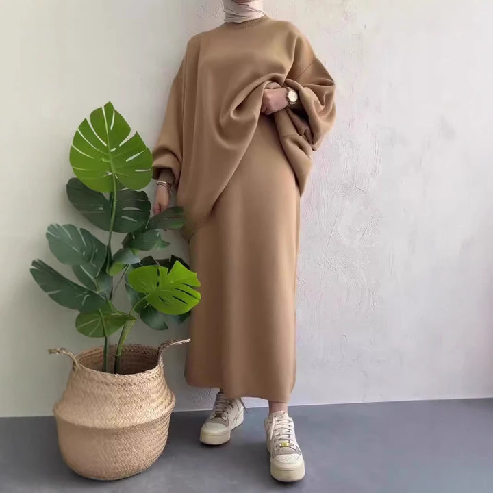 Damer Casual Sweatset med lös passform och bekväma fickor Eva Jonsson-Eva Jonsson