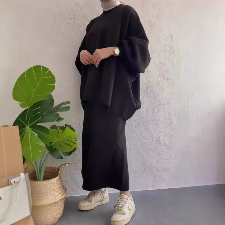 Damer Casual Sweatset med lös passform och bekväma fickor Eva Jonsson-Eva Jonsson