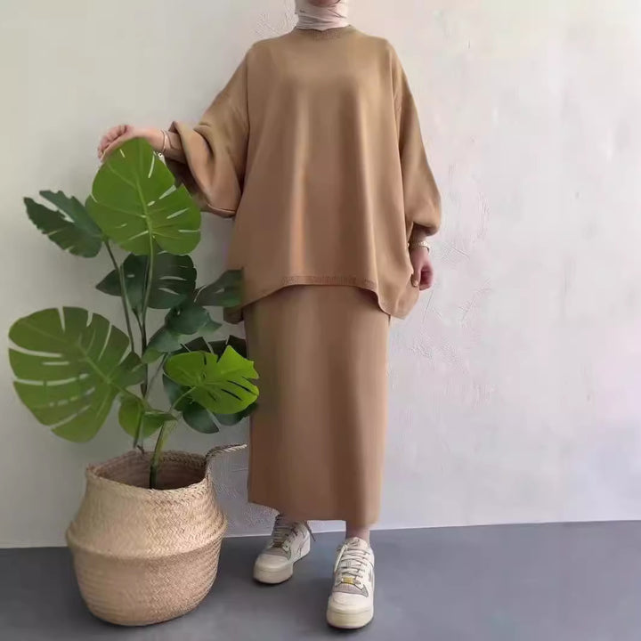 Damer Casual Sweatset med lös passform och bekväma fickor Eva Jonsson-Eva Jonsson