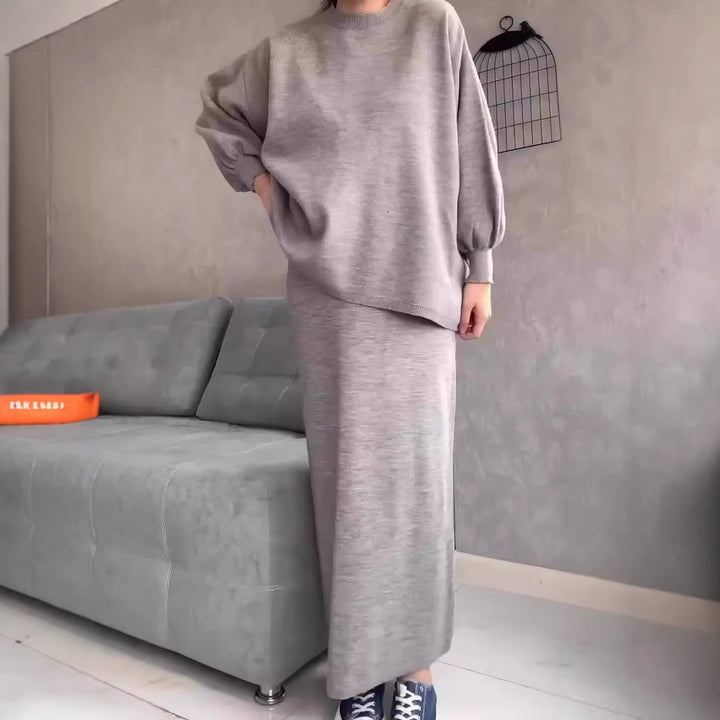 Damer Casual Sweatset med lös passform och bekväma fickor Eva Jonsson-Eva Jonsson