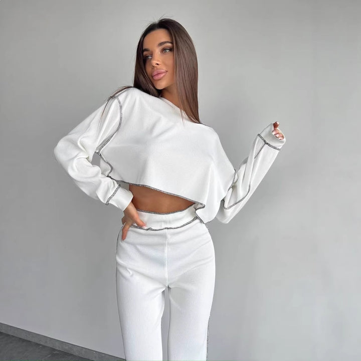 Damer Casual och Elegant Lounge Set med Lös Passform Mirla-Eva Jonsson