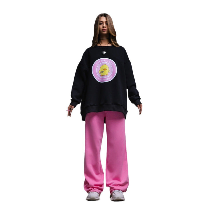 Damer Casual sweatshirt med tryckt motiv Mirla-Eva Jonsson