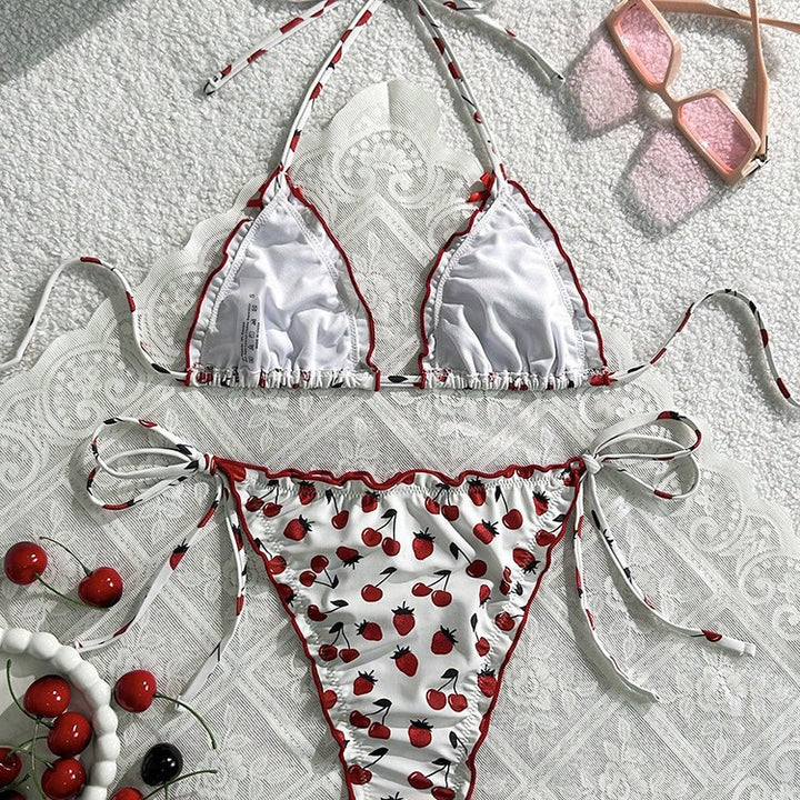 Damer Chic Triangel-Bikini med fruktig design Mirla-Eva Jonsson