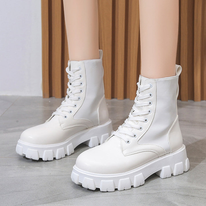 Damer Chunky Boots med praktisk sidofickdesign Eva Jonsson-Eva Jonsson