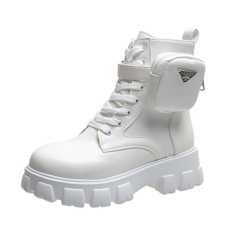 Damer Chunky Boots med praktisk sidofickdesign Eva Jonsson-Eva Jonsson