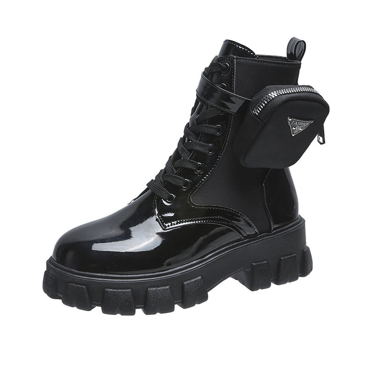 Damer Chunky Boots med praktisk sidofickdesign Eva Jonsson-Eva Jonsson