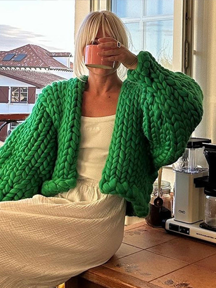 Damer Chunky Cardigan Mirla-Eva Jonsson
