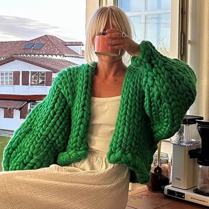 Damer Chunky Cardigan Mirla-Eva Jonsson
