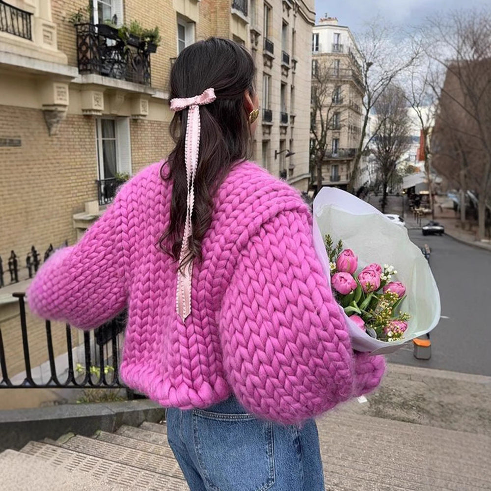 Damer Chunky Cardigan Mirla-Eva Jonsson