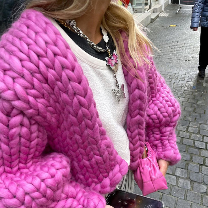 Damer Chunky Cardigan Mirla-Eva Jonsson